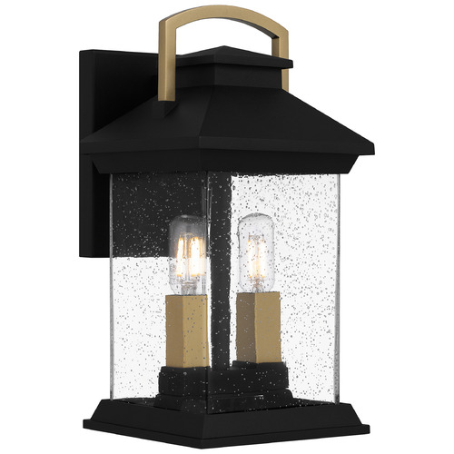 Quoizel Lighting Henderson Earth Black Outdoor Wall Light