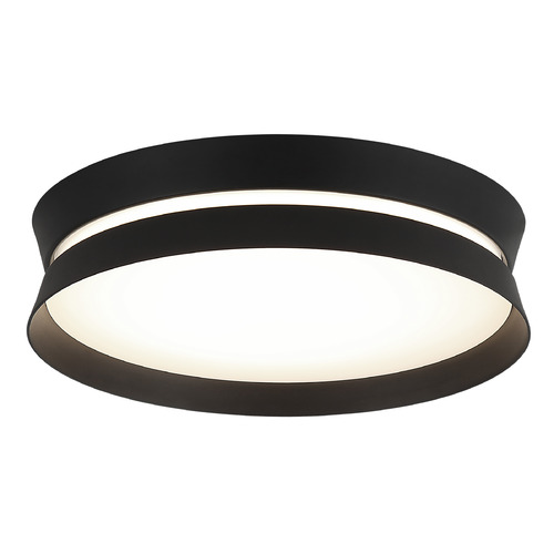 Matteo Lighting Greyson Matte Black LED Flushmount Light