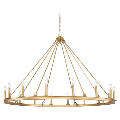 Z-Lite Barclay Rubbed Brass Chandelier