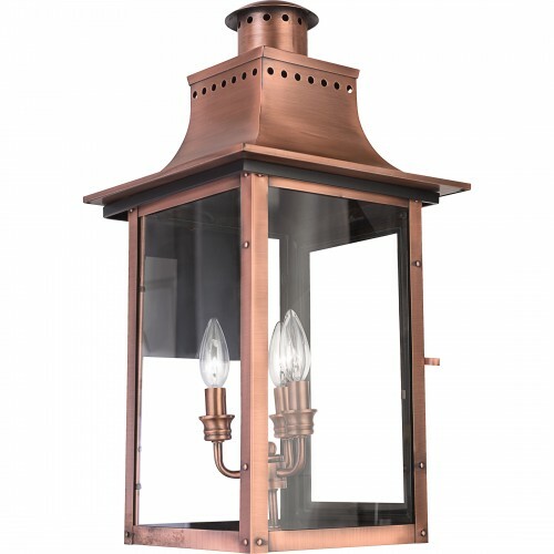 Quoizel Lighting Chalmers Outdoor Wall Light in Aged Copper by Quoizel Lighting CM8412AC