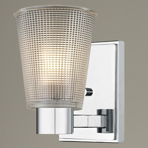 Design Classics Lighting Prismatic Glass Sconce Chrome 2101-26 GL1056-FC