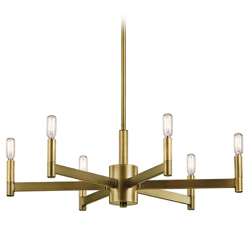 Kichler Lighting Erzo 26-Inch Chandelier in Natural Brass by Kichler Lighting 43859NBR