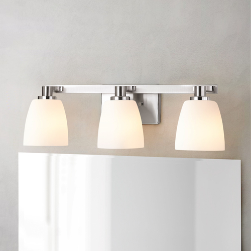 Fleet Brushed Nickel Bathroom Light by Progress Lighting