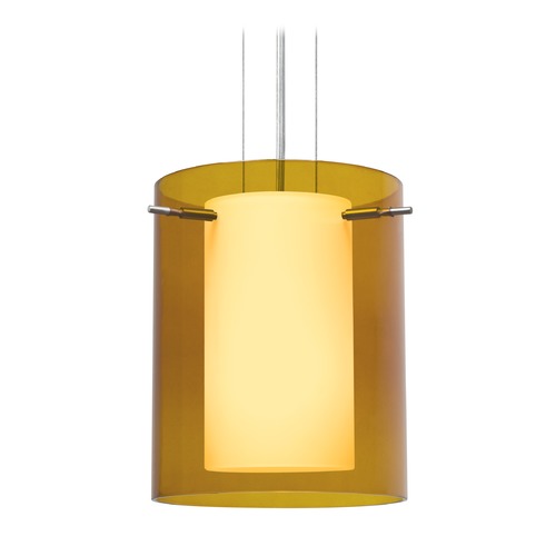 Besa Lighting Pahu Satin Nickel LED Mini-Pendant Light