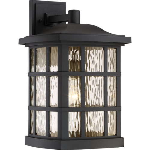 Stonington Matte Black Outdoor Wall Light by Quoizel Lighting