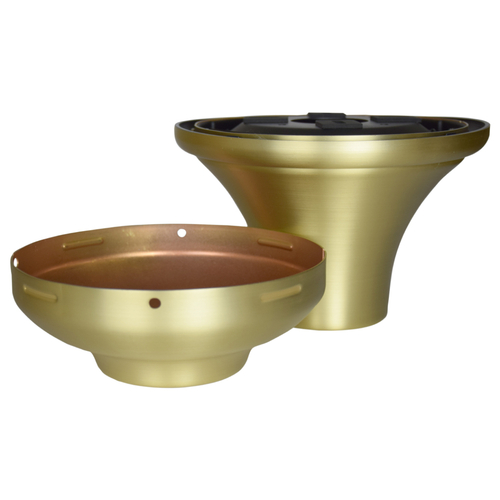 Wet Rated Close-To-Ceiling Kit in Satin Brass by Fanimation Fans