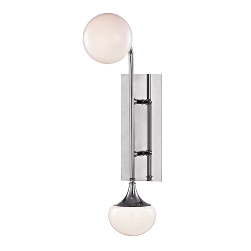 Hudson Valley Lighting Fleming 2-Light Sconce in Polished Nickel by Hudson Valley Lighting 4700-PN