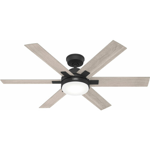 Hunter Fan Company Georgetown 52-Inch LED Fan in Matte Black by Hunter Fan Company 51879