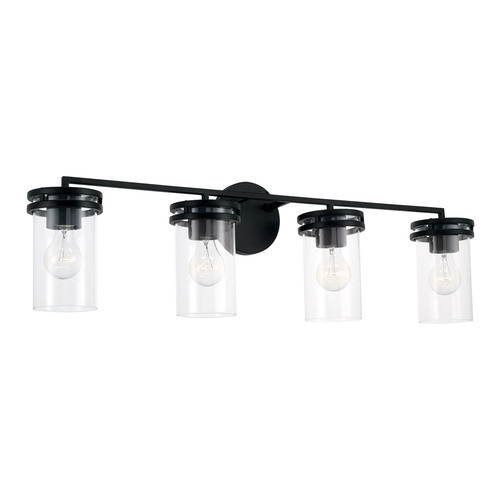 Fuller 4-Light Bath Light in Black by HomePlace by Capital Lighting