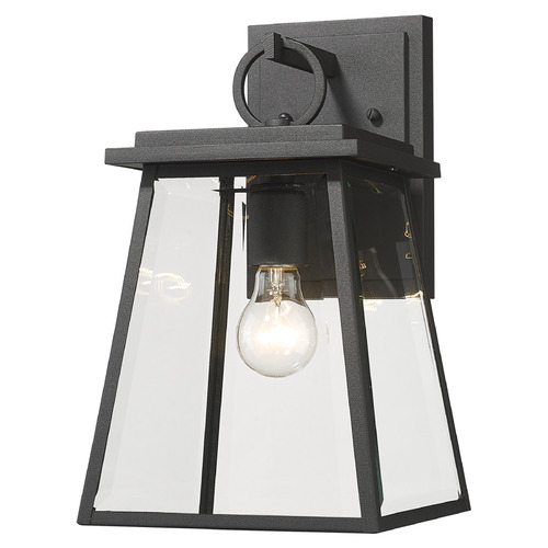 Broughton Black Outdoor Wall Light by Z-Lite