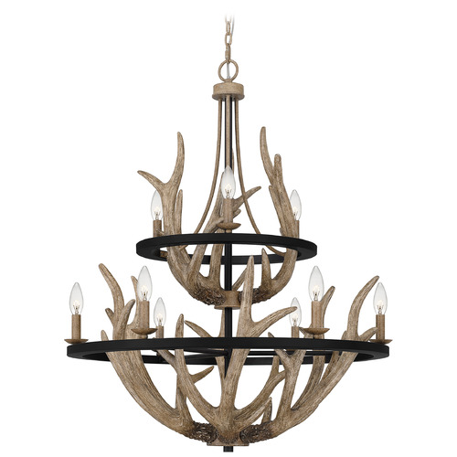 Quoizel Lighting Journey Earth Black Chandelier