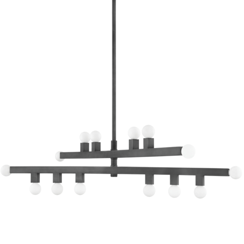 Mitzi by Hudson Valley Sutter Chandelier in Graphite by Mitzi by Hudson Valley H823914-GRA