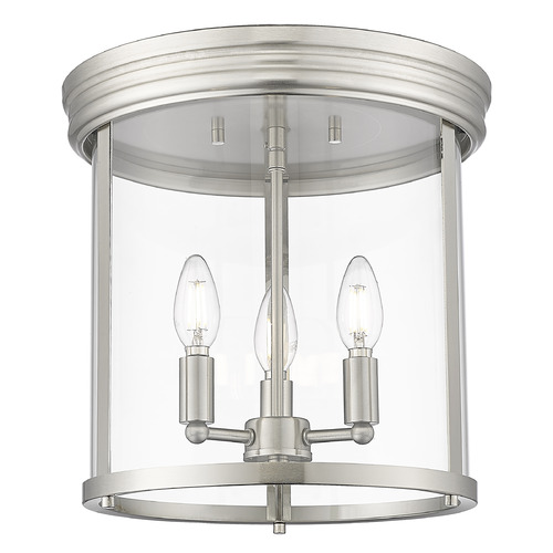 Z-Lite Thayer Brushed Nickel Flushmount Light