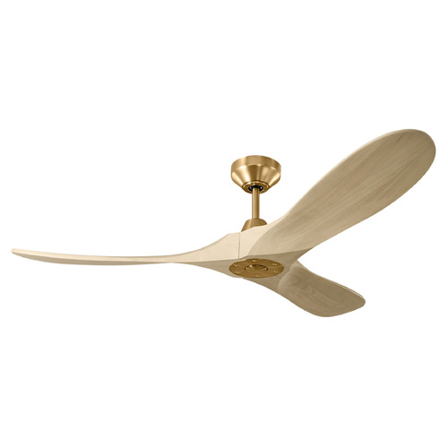 Visual Comfort Fan Collection Maverick Smart 52 Burnished Brass Ceiling Fan Without Light