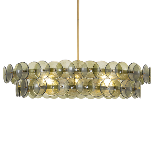 Loren 42-Inch Chandelier in Weathered Brass by Maxim Lighting