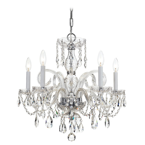 Crystorama Lighting Traditional Crystal Polished Chrome Crystal Chandelier