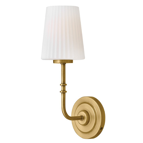 Hinkley Mckenna Lacquered Brass LED Sconce