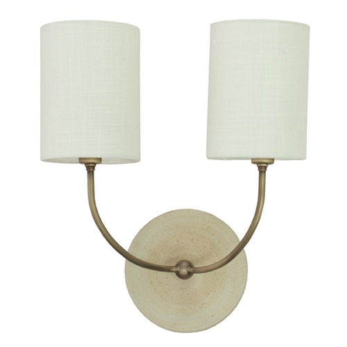 House of Troy Lighting Scatchard Stoneware Oatmeal Wall Lamp by House of Troy Lighting GS775-2-ABOT