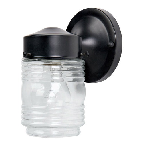 7.50-Inch Outdoor Wall Light in Black by Capital Lighting