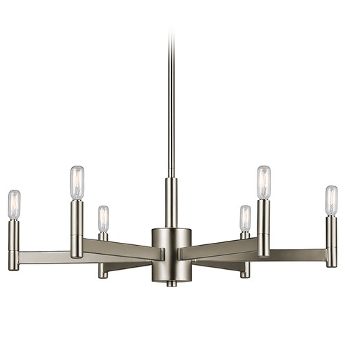 Erzo 6-light Chandelier in Satin Nickel by Kichler Lighting