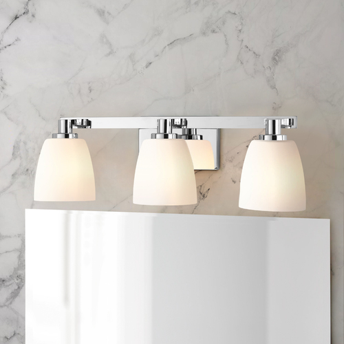Fleet Polished Chrome Bathroom Light by Progress Lighting