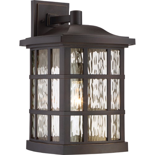 Stonington Palladian Bronze Outdoor Wall Light by Quoizel Lighting
