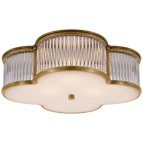 Alexa Hampton Basil Large Flush Mount in Brass by Visual Comfort Signature
