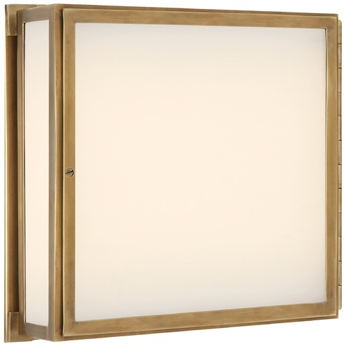 Thomas OBrien Mercer Square Box Light in Brass by Visual Comfort Signature