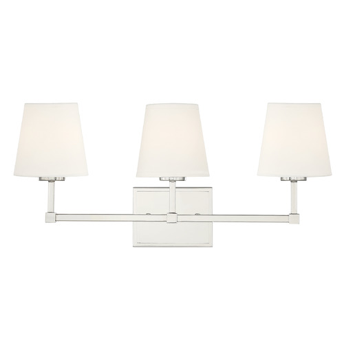 24-Inch Bathroom Light in Polished Nickel by Meridian