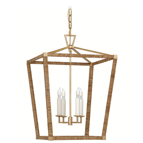 E.F. Chapman Darlana Medium Lantern in Antique Brass by VC Signature