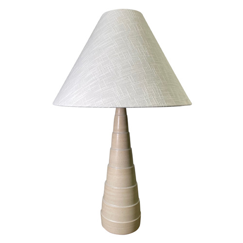 House Of Troy Scatchard Oatmeal Table Lamp with Coolie Shade