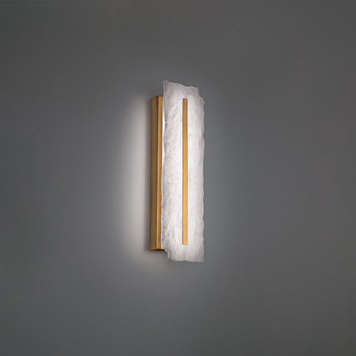 Modern Forms Taffeta Aged Brass LED Sconce