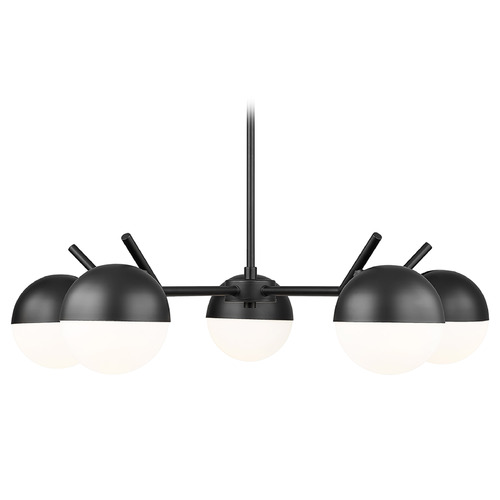 Z-Lite Z-Lite Realm Sphere Matte Black Chandelier 7517-5MB