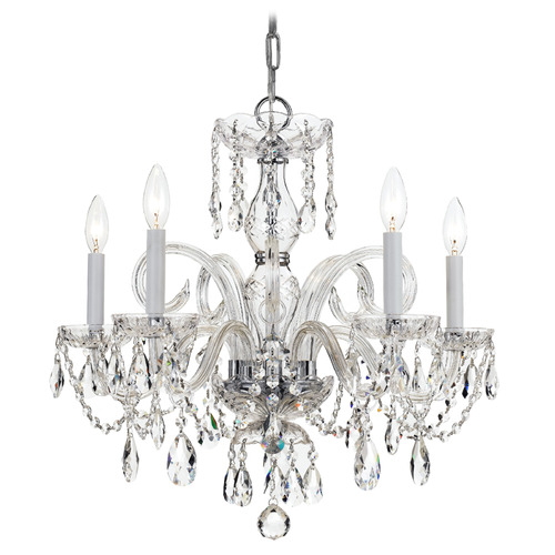 Crystorama Lighting Traditional Crystal Polished Chrome Crystal Chandelier