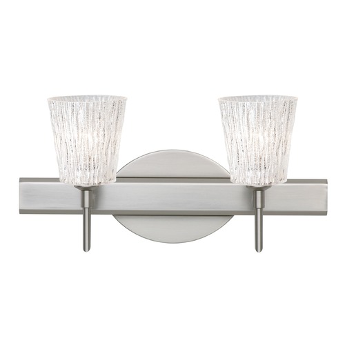 Besa Lighting Besa Lighting Nico Satin Nickel Bathroom Light 2SW-5125GL-SN