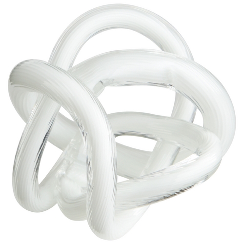 Interlace White Sculpture by Cyan Design
