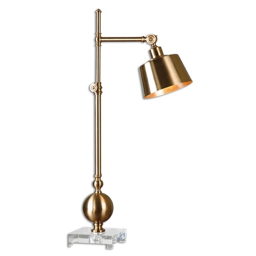 Laton Brushed Brass Task Lamp by Uttermost Lighting