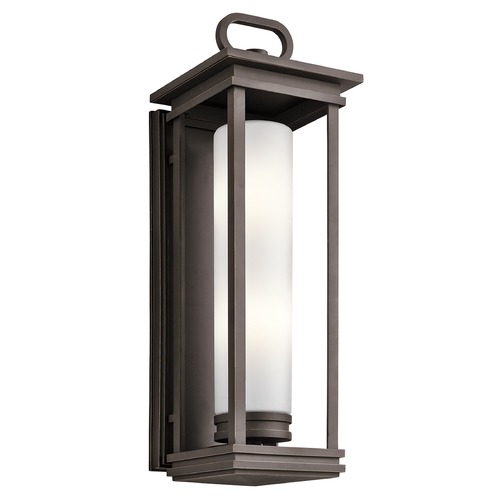 South Hope 28-Inch Outdoor Wall Light in Rubbed Bronze by Kichler Lighting