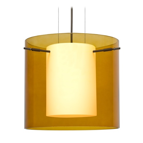 Besa Lighting Pahu Bronze LED Pendant Light