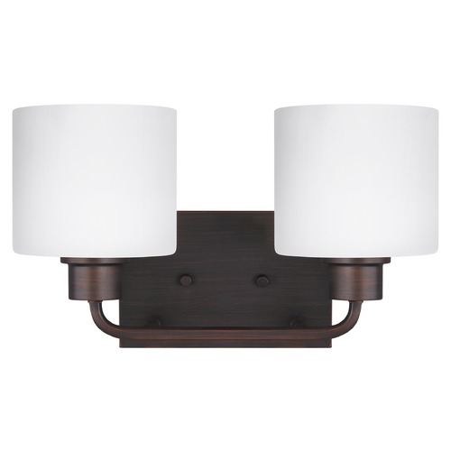 Generation Lighting Canfield Burnt Sienna Bathroom Light by Generation Lighting 4428802-710