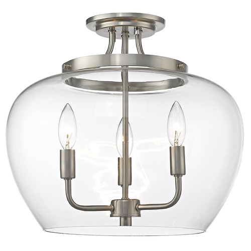 Joliet Brushed Nickel Semi-Flush Mount by Z-Lite