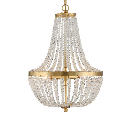 Rylee 14-Inch Chandelier in Antique Gold by Crystorama Lighting