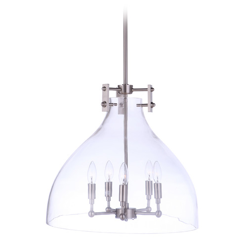 Chardonnay Brushed Polished Nickel Pendant by Craftmade Lighting