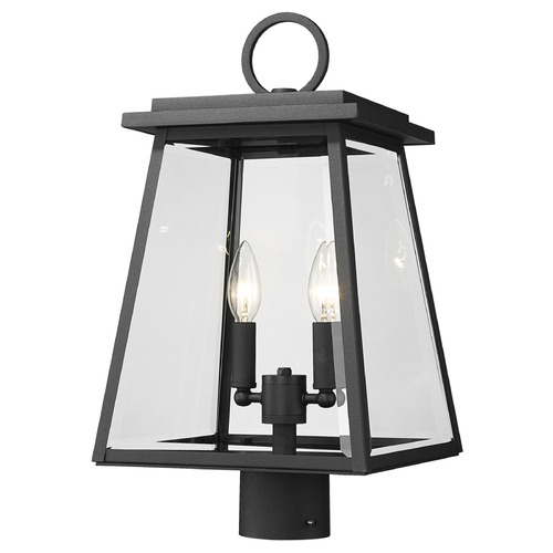 Broughton Black Post Light by Z-Lite