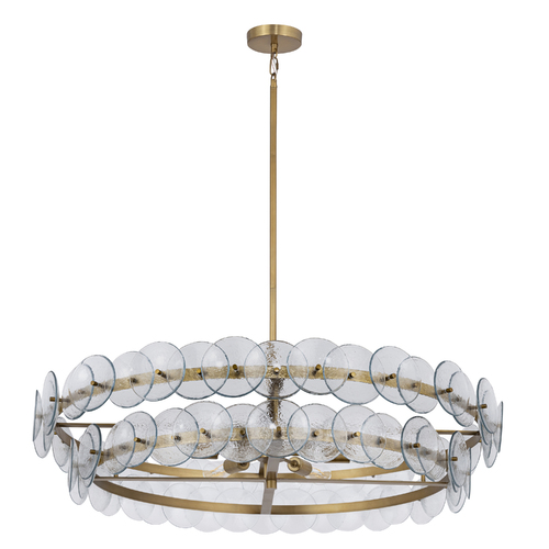 Loren 42-Inch Chandelier in Weathered Brass by Maxim Lighting