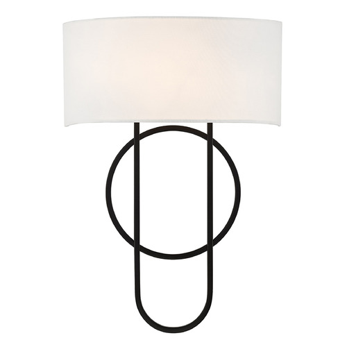 Savoy House Lighting Tempe Matte Black Sconce