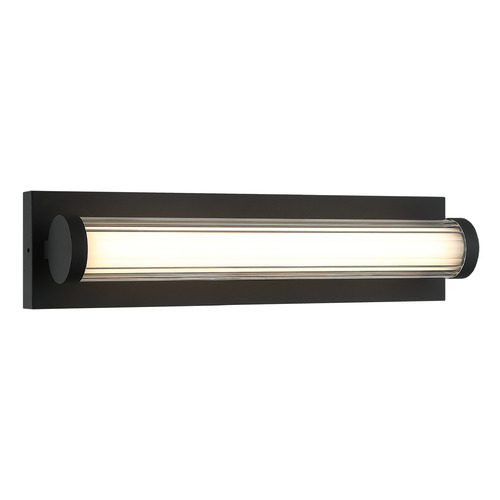 Matteo Lighting Athena Matte Black LED Vertical Bathroom Light
