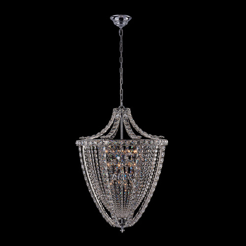 Allegri Lighting Allegri Crystal Scudo Chrome Pendant Light 040955-010-FR001