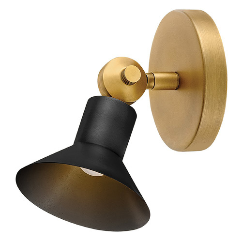 Hinkley Dom Heritage Brass with Black Accents LED Sconce