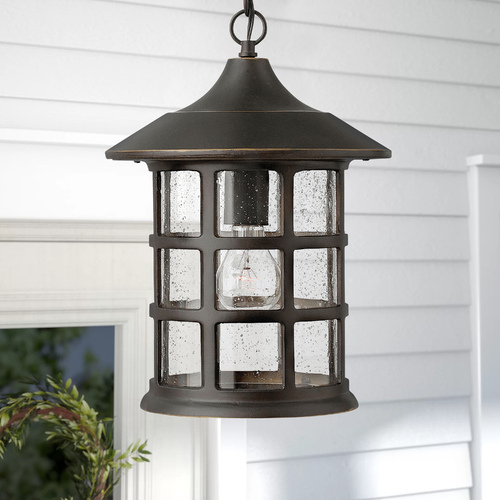 Freeport Outdoor Hanging Light in Oil Rubbed Bronze by Hinkley Lighting